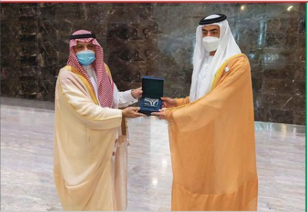 استقبل معالي رئيس الهيئة العامة للطيران المدني عبد العزيز الدعيلج سعادة الشيخ نهيان بن سيف آل نهيان.