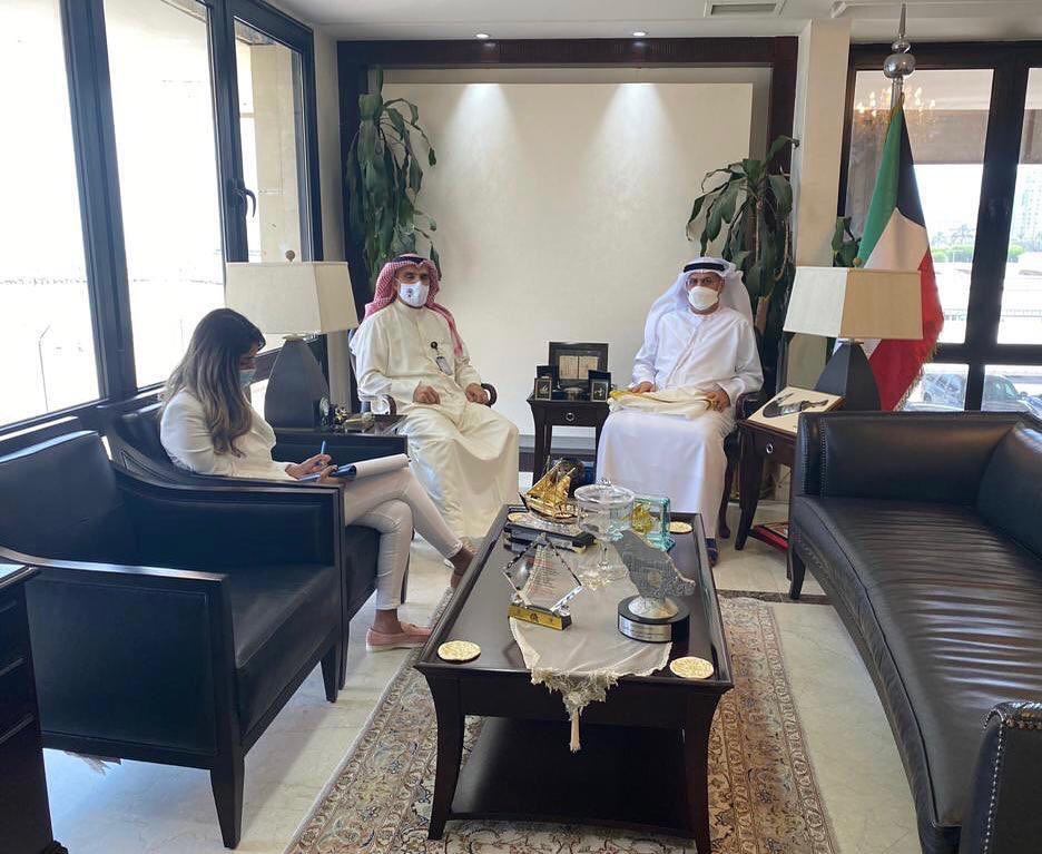 HE Dr. Matar Hamed Al Neyadi, UAE Ambassador to the State of Kuwait meets HE Nasser Subaih Al-Sabeeh, Assistant Minister of Foreign Affairs for Development and International Cooperation.