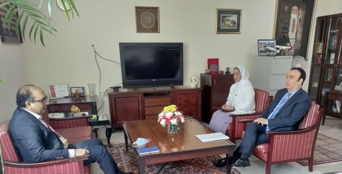 التقى سعادة سفير الدولة مع السيد فيبول الوكيل المساعد لشؤون الخليج في وزارة الخارجية الهندية، وتم مناقشة سبل تعزيز التعاون الثنائي في قطاعات الطيران المدني والتجارة والتكنولوجيا والتعليم