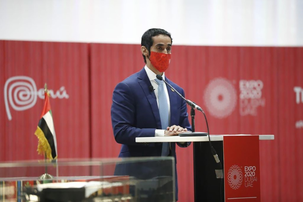 H.E. Mohamed Abdulla Alshamsi, Ambassador of the UAE to the Republic of Peru, participated in the Presentation ceremony of the Peruvian Participation at EXPO 2020 Dubai.