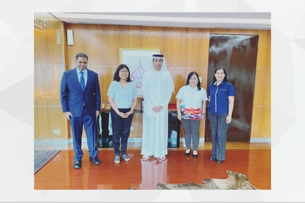 H.E. Mohamed Obaid Alqataam, UAE Ambassador in Manila, discussed ways to develop agricultural cooperation bet. UAE & Philippines with Usec. Agnes Catherine Miranda of the Philippine