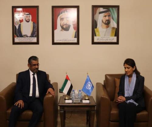 The Chargé d'Affairs of the State Embassy in Damascus met the Deputy Special Envoy of the Secretary-General of the United Nations to Syria