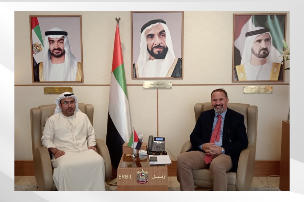 His Excellency Ahmed Al Dhaheri, Consul General of the UAE to the Kurdistan Region of Iraq, met with His Excellency Shaker Wajid, General Manager of Dana Gas Company in Iraq