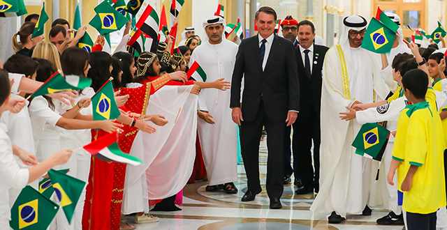 On his first visit to the United Arab Emirates as President of Brazil, Jair Bolsonaro met with Sheikh Mohammed Bin Zayed Al Nahyan and with Sheikh Mohammed Bin Rashid Al Maktoum.