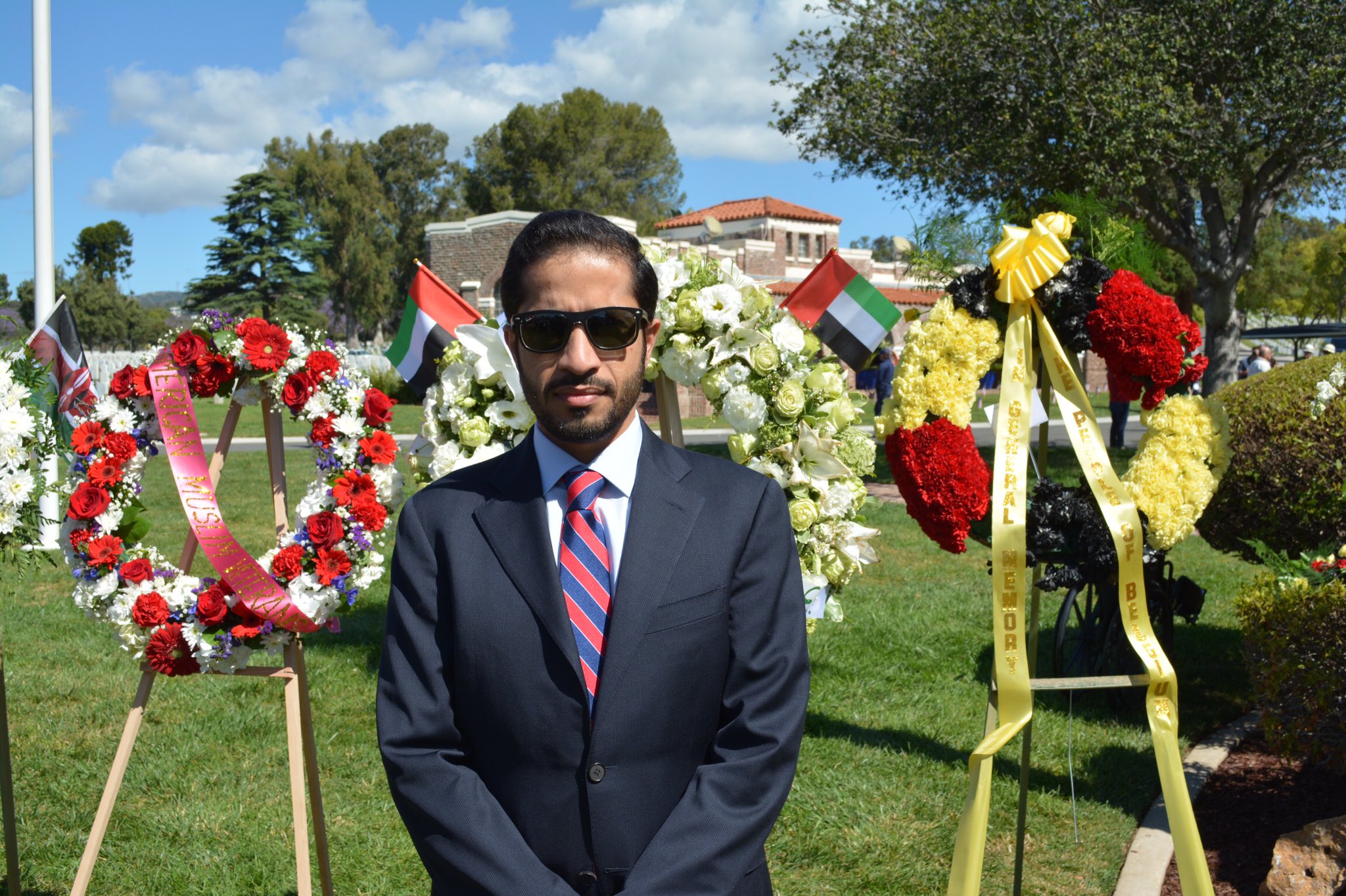 H.E. Consul General Hazza Alkaabi attended Los Angeles National Cemetery’s Memorial Day Ceremony 