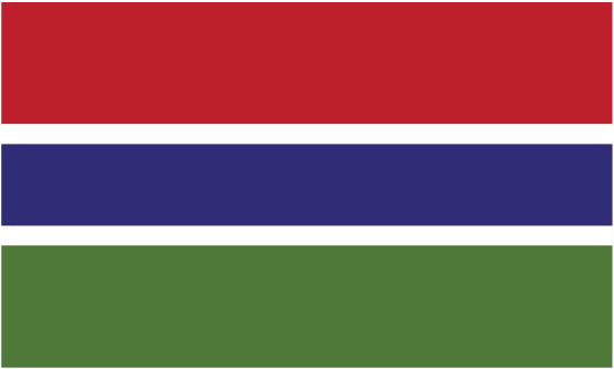 Gambia Rep of flag