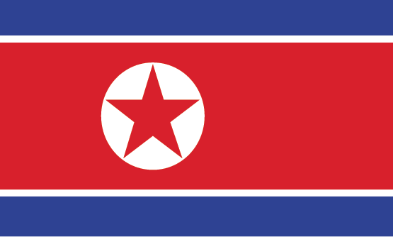 Korea Dem Rep of -North flag
