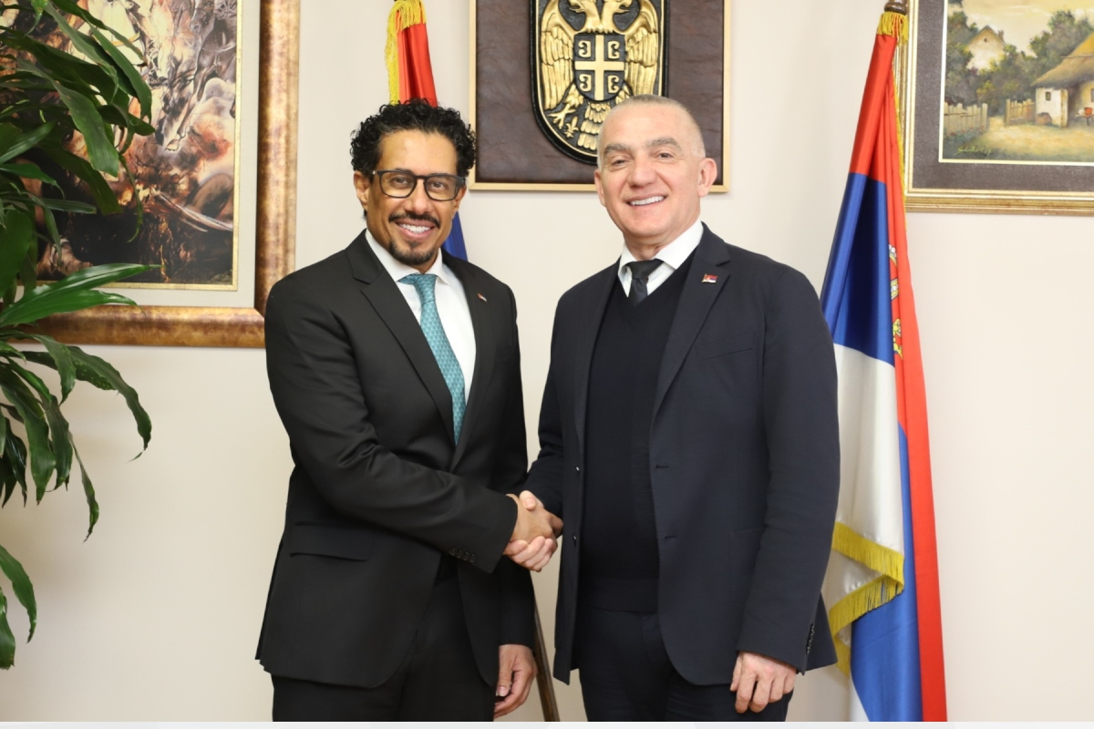 H.E. Ahmed Hatem Almenhali, Ambassador of the United Arab Emirates to Serbia, met with H.E. Nenad Vujic, Minister of Justice of the Republic of Serbia. During the meeting, bilateral relations between the UAE and Serbia and opportunities for their further enhancement were discussed.

