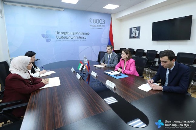 ՀՀ բարձր պաշտոնյաների հետ հանդիպումների շրջանակում Ն.Գ. դեսպան դոկտ. Նարիման Ալ-Մուլլան հանդիպել է ՀՀ առողջապահության նախարար Ն․Գ․ Անահիտ Ավանեսյանի հետ։ Վերջինս բարձր է գնահատել երկու երկրների միջև բարձր մակարդակի երկկողմ հարաբերությունները։ Քննարկվել են առողջապահության ոլորտի բոլոր մակարդակներում համագործակցության ակտիվացման հնարավորությունները։
