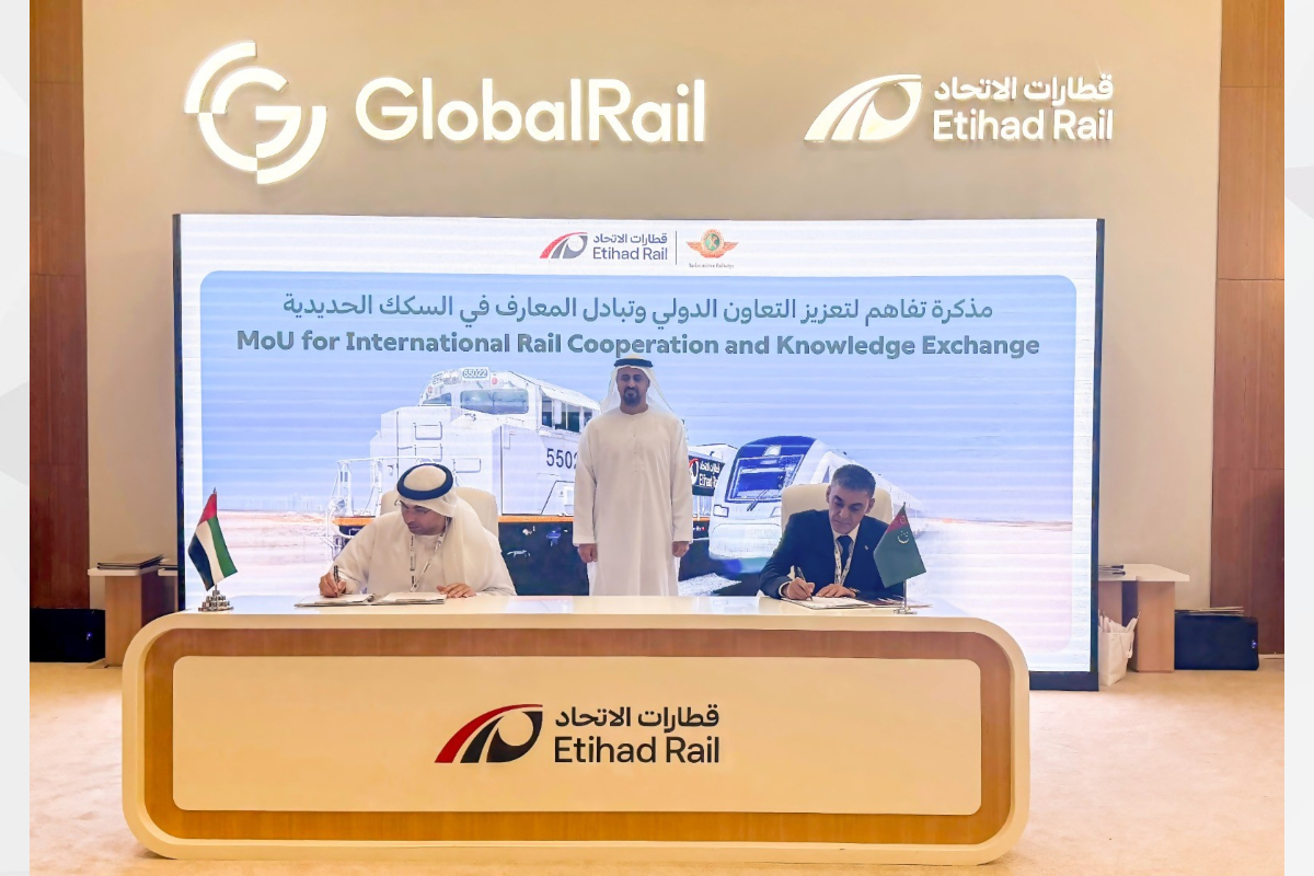 تم توقيع مذكرة تفاهم بين شركة قطارات الاتحاد ووزارة السكك الحديدية في تركمانستان على هامش فعاليات المعرض والمؤتمر الدولي (جلوبال ريل 2025).
