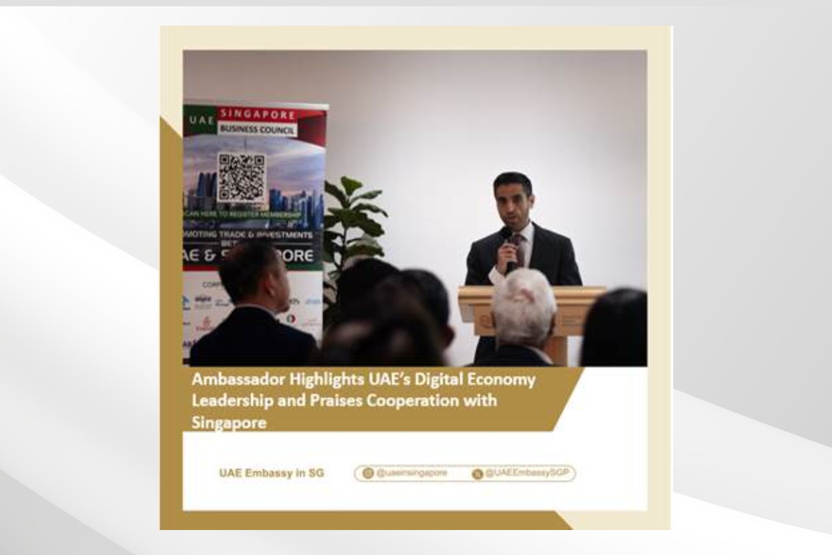 The UAE Embassy to Singapore, in partnership with the UAE- Singapore Business Council and the Digital Assets Association, organized the UAE Opportunities in Digital Assets Workshop, bringing together more than 100 business leaders and digital assets practitioners.