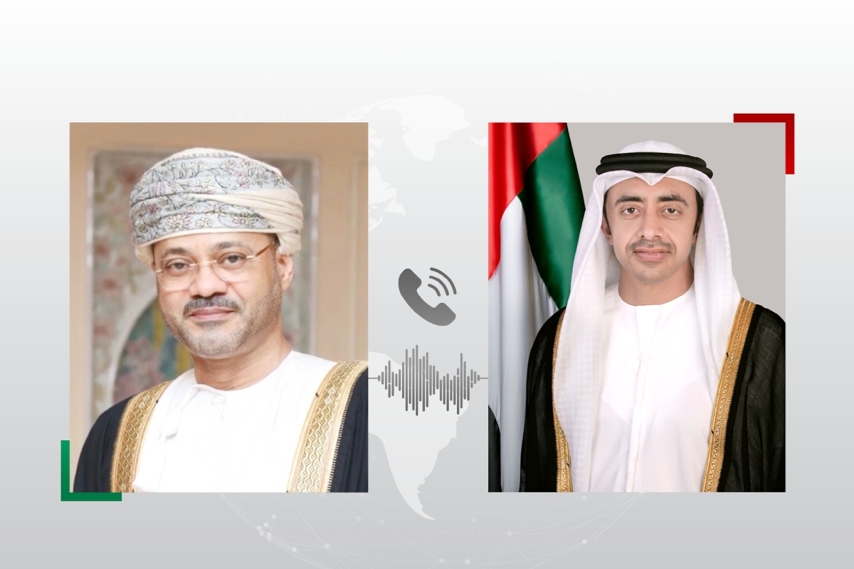 His Highness Sheikh Abdullah Bin Zayed Al Nahyan, Deputy Prime Minister and Minister of Foreign Affairs, held talks with His Excellency Sayyid Badr Bin Hamad Al Busaidi, Minister of Foreign Affairs of the Sultanate of Oman, to discuss the latest developments in the talks between the Islamic Republic of Iran and the United States hosted by the Sultanate.