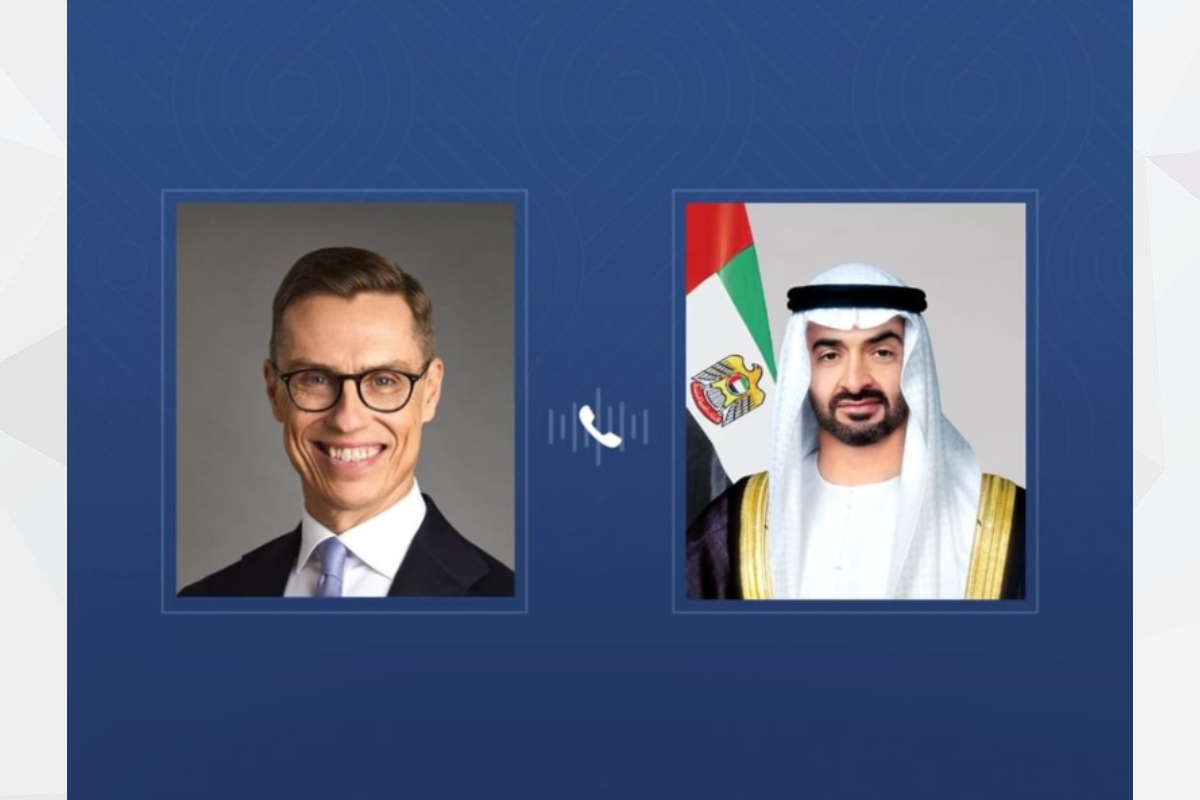 UAE President His Highness Sheikh Mohamed bin Zayed Al Nahyan received a phone call from His Excellency Alexander Stubb, President of the Republic of Finland, during which they discussed ways to further strengthen bilateral ties in support of mutual interests.
