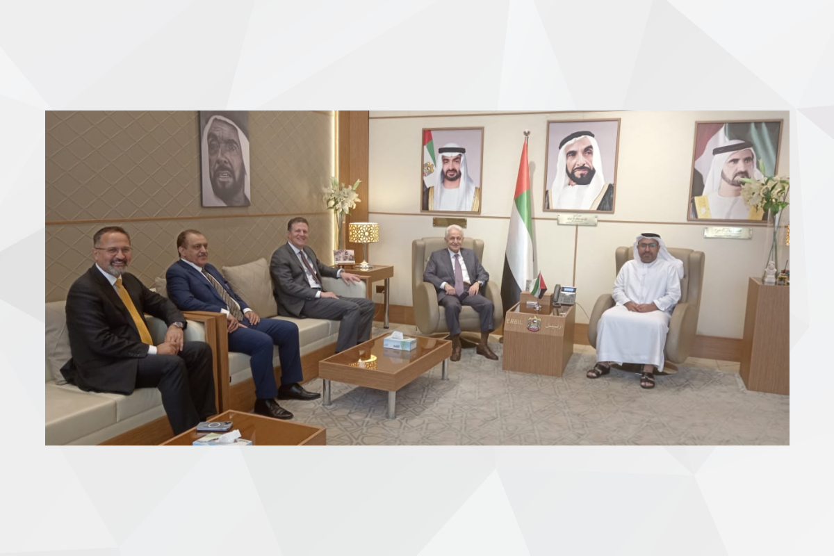 His Excellency Ahmed Al Dhaheri, Consul General of the UAE in the Kurdistan Region of Iraq, met with His Excellency Hamid Jaafar, Chairman of the Board of Directors of Al Hilal Group and Dana Gas Company, and his accompanying delegation of senior officials of the group and the company, and the company’s current and future projects in Iraq and the Kurdistan Region and ways to enhance and support them were discussed.

