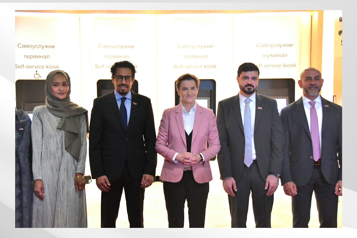 H.E. Ahmed Hatem Almenhali, Ambassador of the UAE to Serbia, attended the opening ceremony of the eGovernment Service Center in the Republic of Serbia. The event was also attended by H.E. Ana Brnabic, President of the National Assembly of the Republic of Serbia