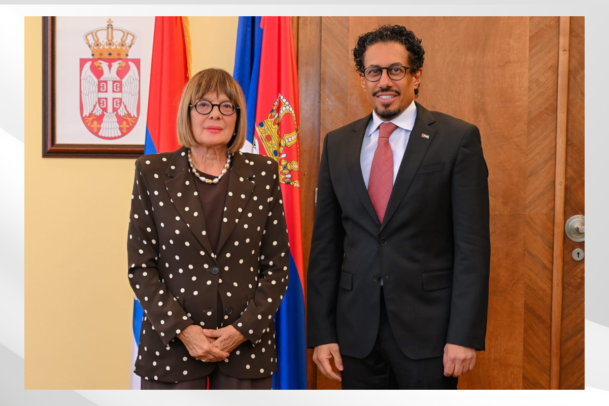 H.E. Ahmed Hatem Almenhali, UAE Ambassador to Serbia, met with H.E. Maja Gojkovic, President of the Provincial Government of Vojvodina, to discuss strengthening economic cooperation and developing joint investment projects.
