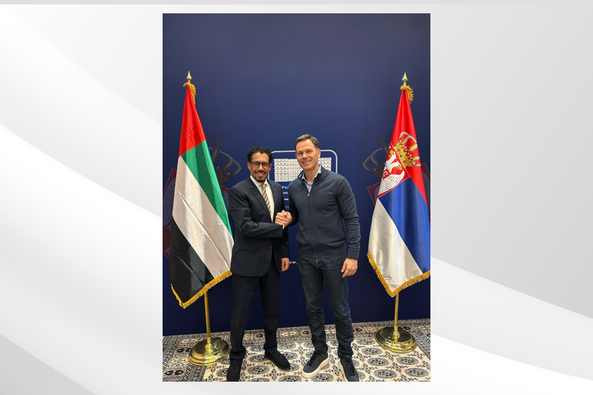 H.E. Ahmed Hatem Almenhali, UAE Ambassador in Belgrade, met with H.E. Sinisa Mali, First Deputy Prime Minister and Minister of Finance of the Republic of Serbia.
