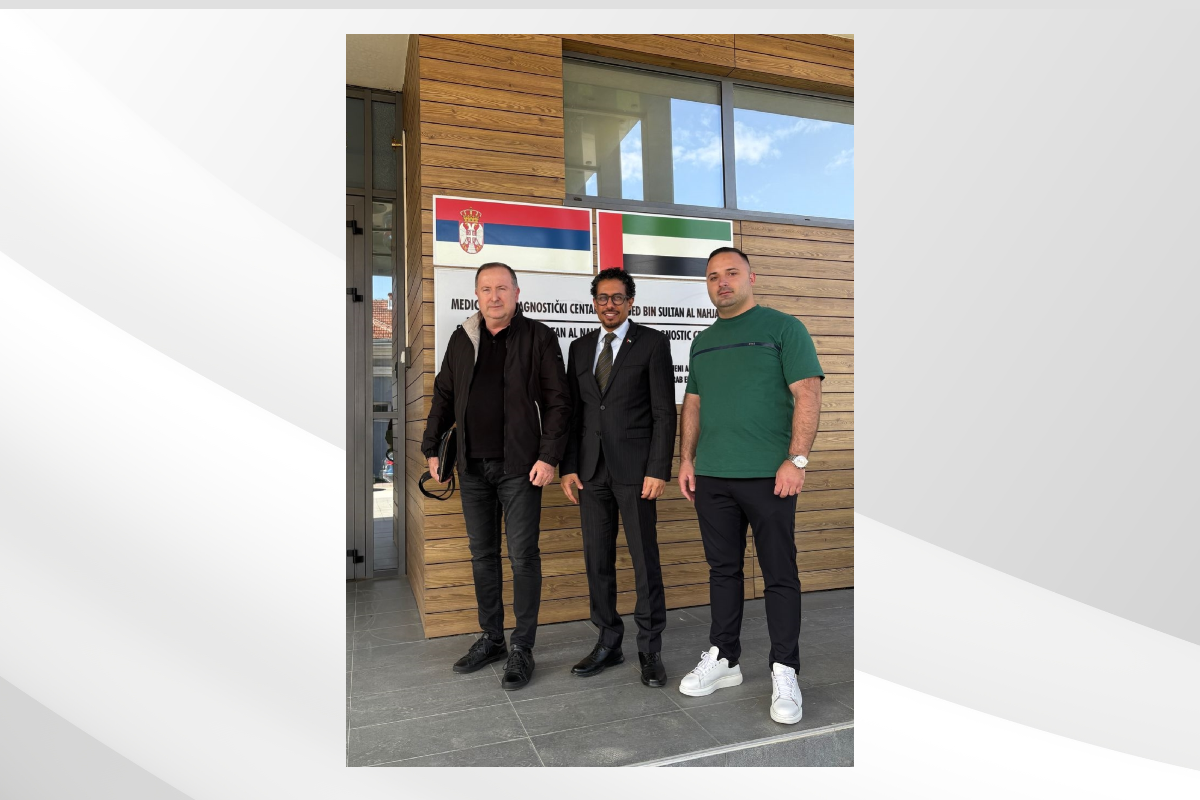 H.E. Ahmed Hatem Almenhali, Ambassador of the United Arab Emirates to the Republic of Serbia, visited the “Sheikh Zayed bin Sultan Al Nahyan” Medical Diagnostic Center in Novi Pazar, established by the Khalifa bin Zayed Al Nahyan Foundation for humanitarian aid.
