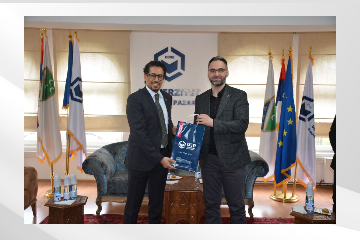 H.E. Ahmed Hatem Almenhali, Ambassador of the United Arab Emirates to the Republic of Serbia, met with Prof. Dr. Suad Becirovic, Rector of the University of Novi Pazar, during his visit to the city.
