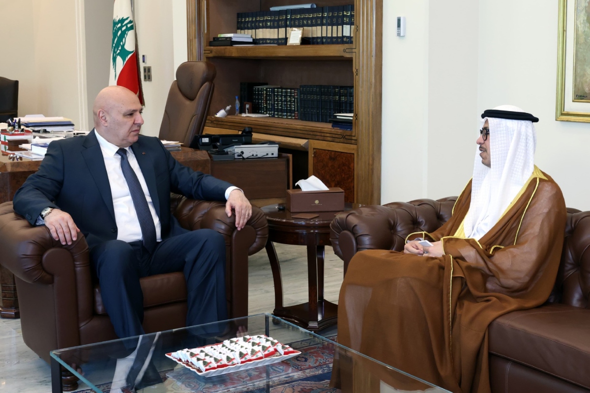 His Excellency Joseph Aoun, President of the Lebanese Republic, received His Excellency Fahad Al Kaabi, Ambassador of the UAE to the Lebanese Republic, at the Presidential Palace in Beirut.