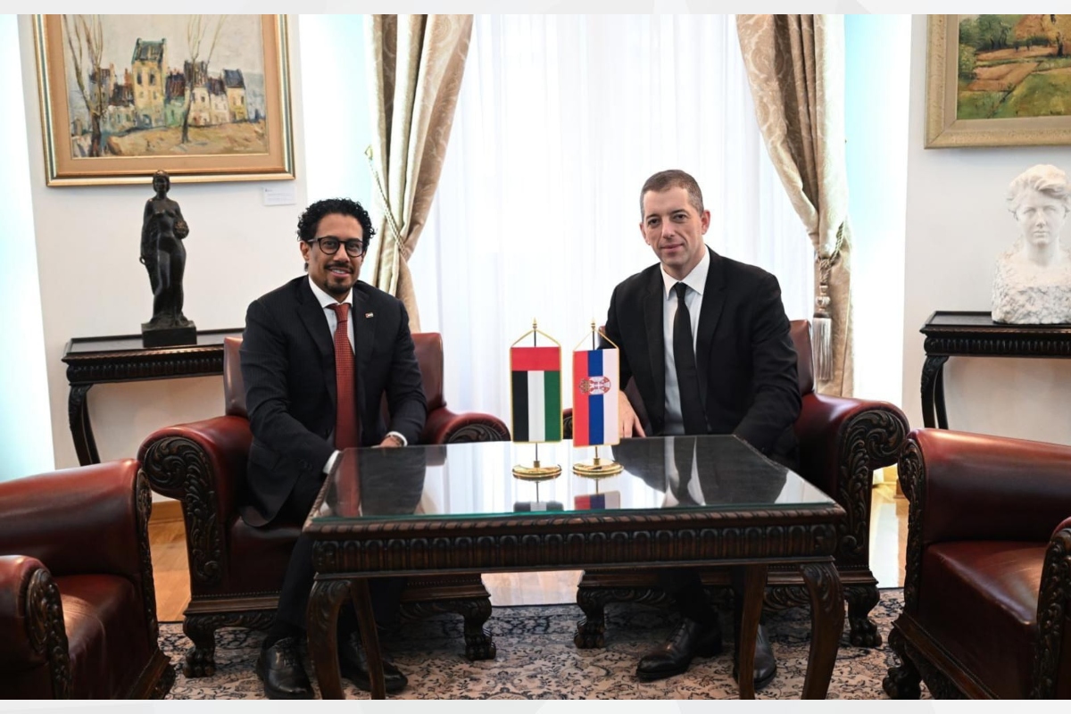 H.E. Ahmed Hatem Almenhali, Ambassador of the United Arab Emirates to Serbia, met with H.E. Marko Djuric, Minister of Foreign Affairs of the Republic of Serbia, at the Ministry’s headquarters.

