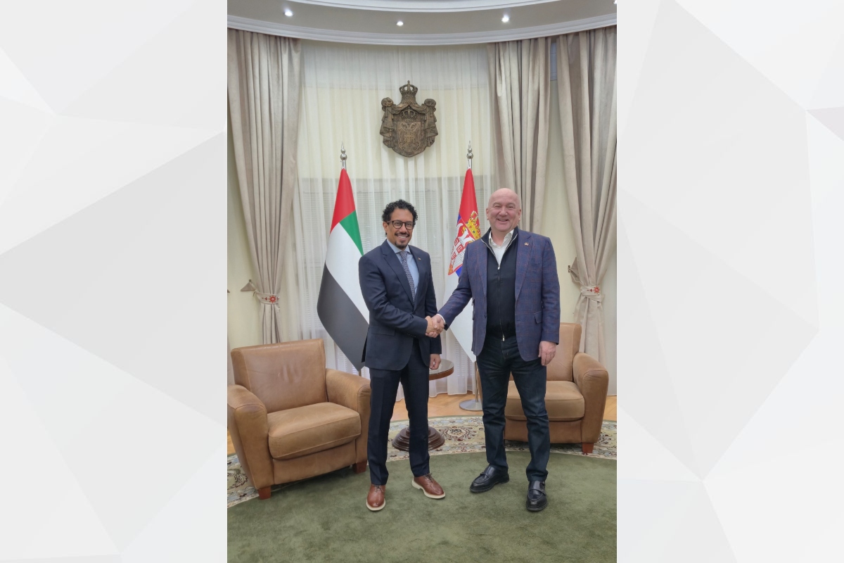 H.E. Ahmed Hatem Almenhali, Ambassador of the United Arab Emirates to the Republic of Serbia, met with H.E. Nenad Popovic, Minister without Portfolio in charge of International Economic Cooperation of the Republic of Serbia.
