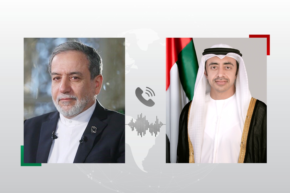 H.H. Sheikh Abdullah Bin Zayed Al Nahyan, Deputy Prime Minister and Minister of Foreign Affairs, has received a phone call from Minister of Foreign Affairs of the Islamic Republic of Iran, Abbas Araghchi.