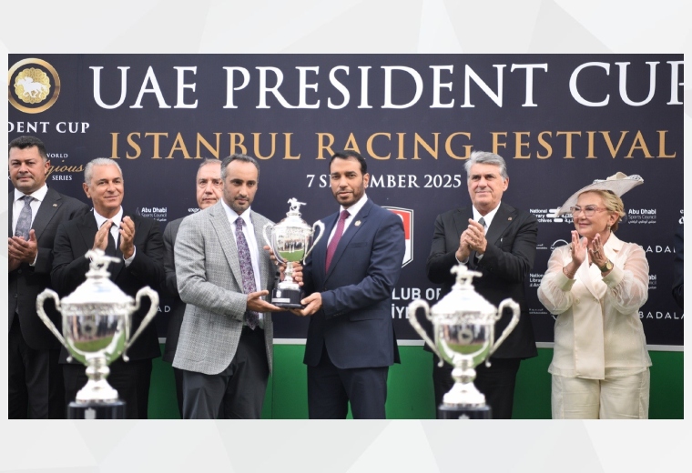 شارك سعادة سعيد ثاني الظاهري سفير الدولة لدى جمهورية تركيا في السباق الثاني لكأس صاحب السمو رئيس الدولة للخيول العربية الأصيلة، والذي استضافه مضمار فيليفندي في مدينة إسطنبول، ضمن منافسات الجولة الثانية عشرة من السلسلة العالمية.