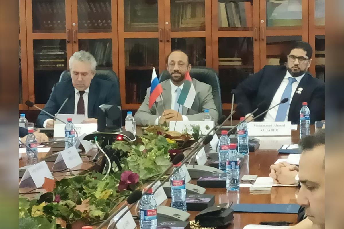 visit of an Emirati delegation led by the Sharjah Chamber of Commerce and Industry to the cities of Moscow and Saint Petersburg.