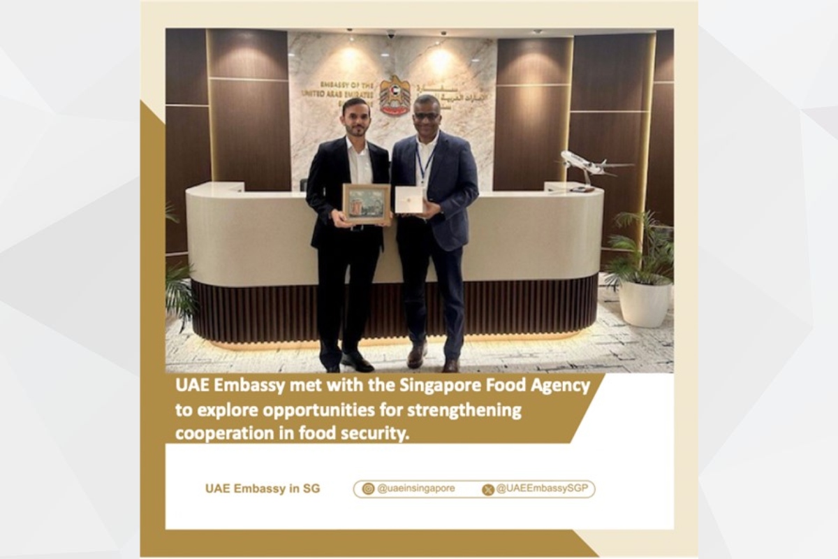 The Embassy held a constructive meeting with the Singapore Food Agency to explore opportunities for strengthening cooperation in food security. Discussions focused on advancing sustainable best practices, enhancing resilience in food systems, and contributing to long-term stability and the development of innovative food solutions.