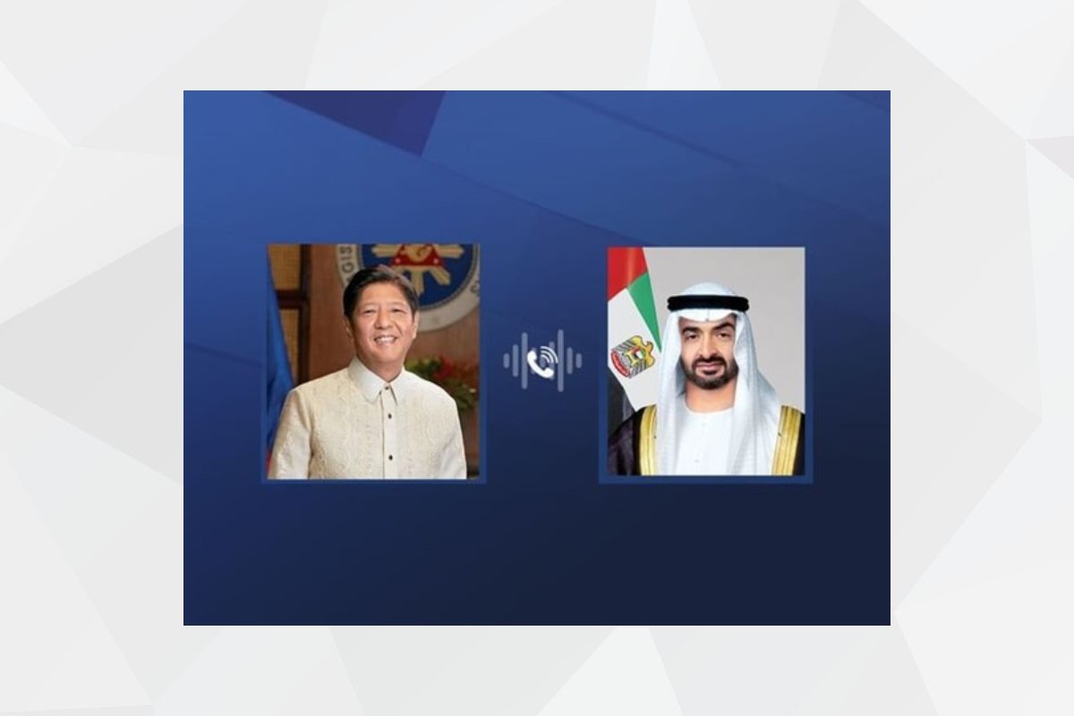 UAE President His Highness Sheikh Mohamed bin Zayed Al Nahyan today received a phone call from His Excellency Ferdinand Marcos, President of the Republic of the Philippines.
