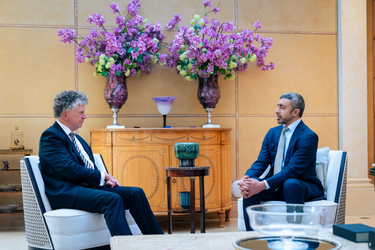 Abdullah bin Zayed, UK National Security Adviser review overall regional developments