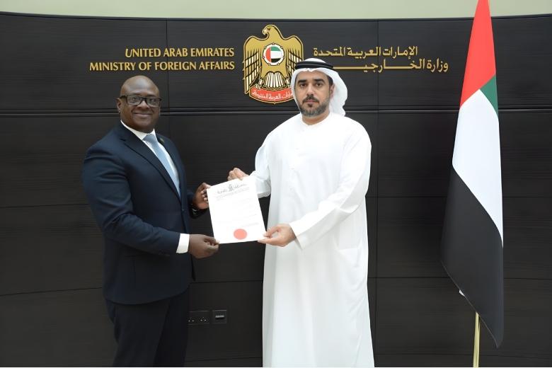 Mr. Rashid Abdulla Al Qaseer, Deputy Director of the Ministry of Foreign Affairs’ Dubai Office, received the consular credentials of His Excellency Richard Chinyama Njolomba