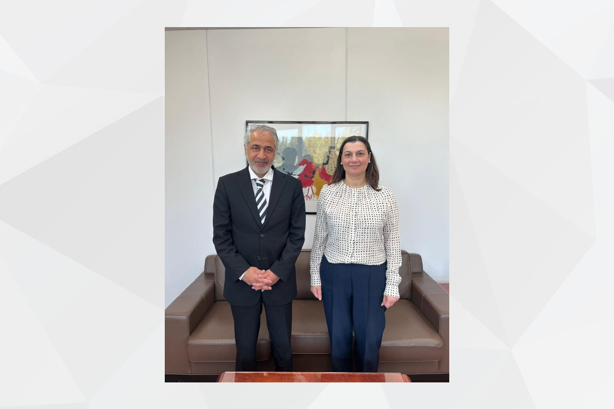 Meeting of H.E. Mohammed Saif Al Shehhi, UAE Ambassador in Nicosia, with H.E. Ms. Penelope Erotokritou, Director of Cyprus Question & Turkey Directorate at the Ministry of Foreign Affairs of the Republic of Cyprus.