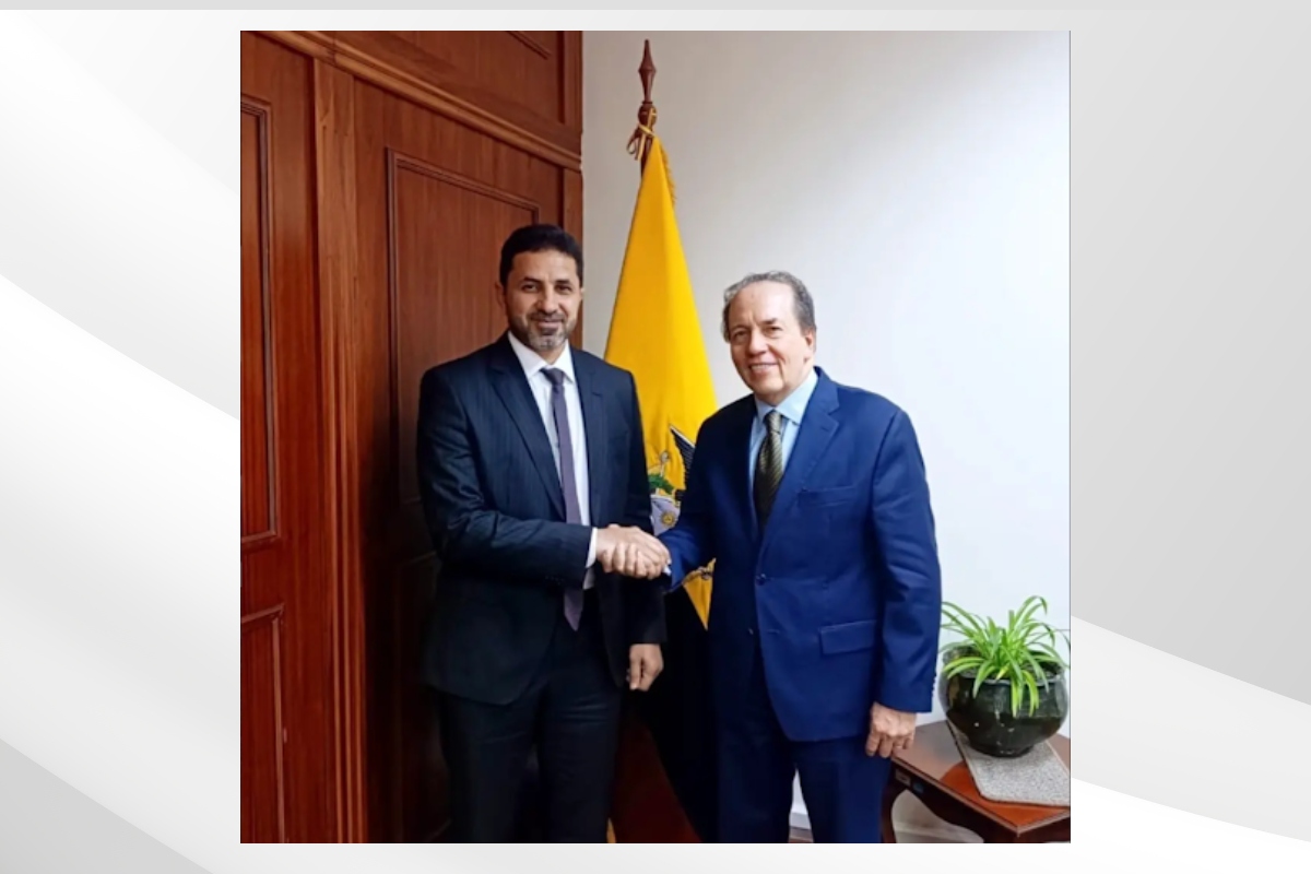 Meeting between H.E. Ibrahim Salem Alalawi, Ambassador of the United Arab Emirates, and H.E. José Rosenberg, Under Secretary of Foreign Affairs for Africa, Asia and Oceania
