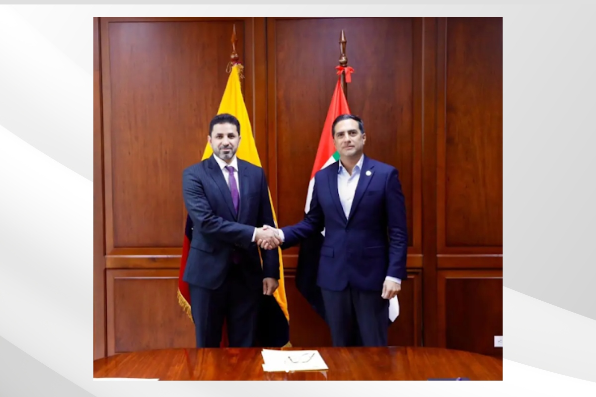 Meeting between H.E. Ibrahim Salem Alalawi, Ambassador of the United Arab Emirates, and H.E. Roberto Kury, Minister of Foreign Affairs and Human Mobility of the Republic of Ecuador