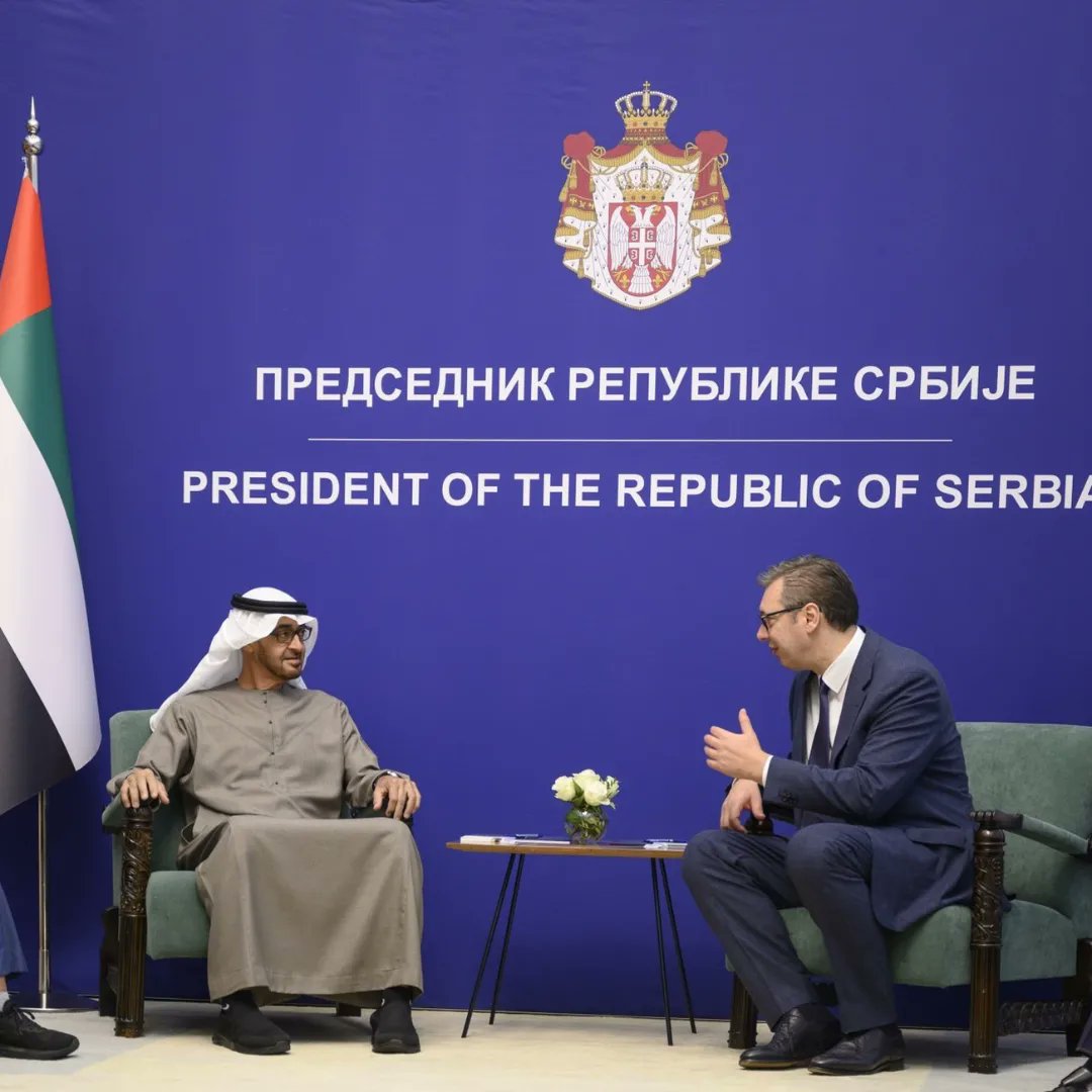 President His Highness Sheikh Mohamed bin Zayed Al Nahyan and Aleksandar Vucic, President of Serbia, have discussed various aspects of bilateral relations and cooperation.

