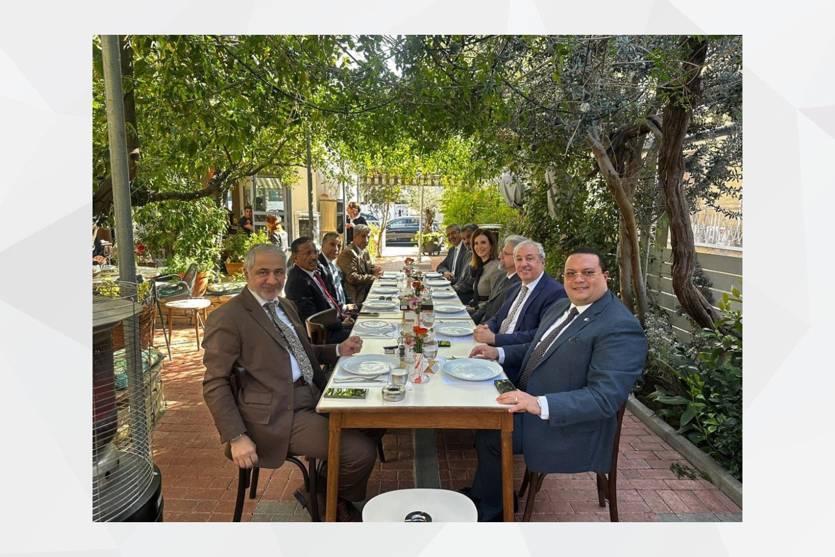 H.E. Mohammed Saif Al Shehhi, UAE Ambassador in Nicosia, attended a farewell luncheon at the invitation of H.E. Abdullah Al-Kharafi, Ambassador of the State of Kuwait, in honour of Dr. Kyriakos Kouros