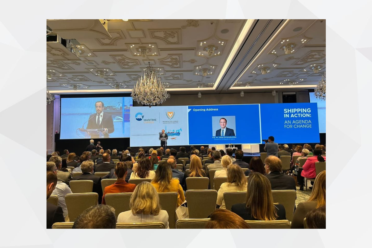 H.E. Mohammed Saif Al Shehhi, UAE Ambassador in Nicosia, attended the Maritime Cyprus 2023 conference organized by the Shipping Deputy Ministry in cooperation with the Cyprus Shipping Chamber and the Cyprus Union of Shipowners.
