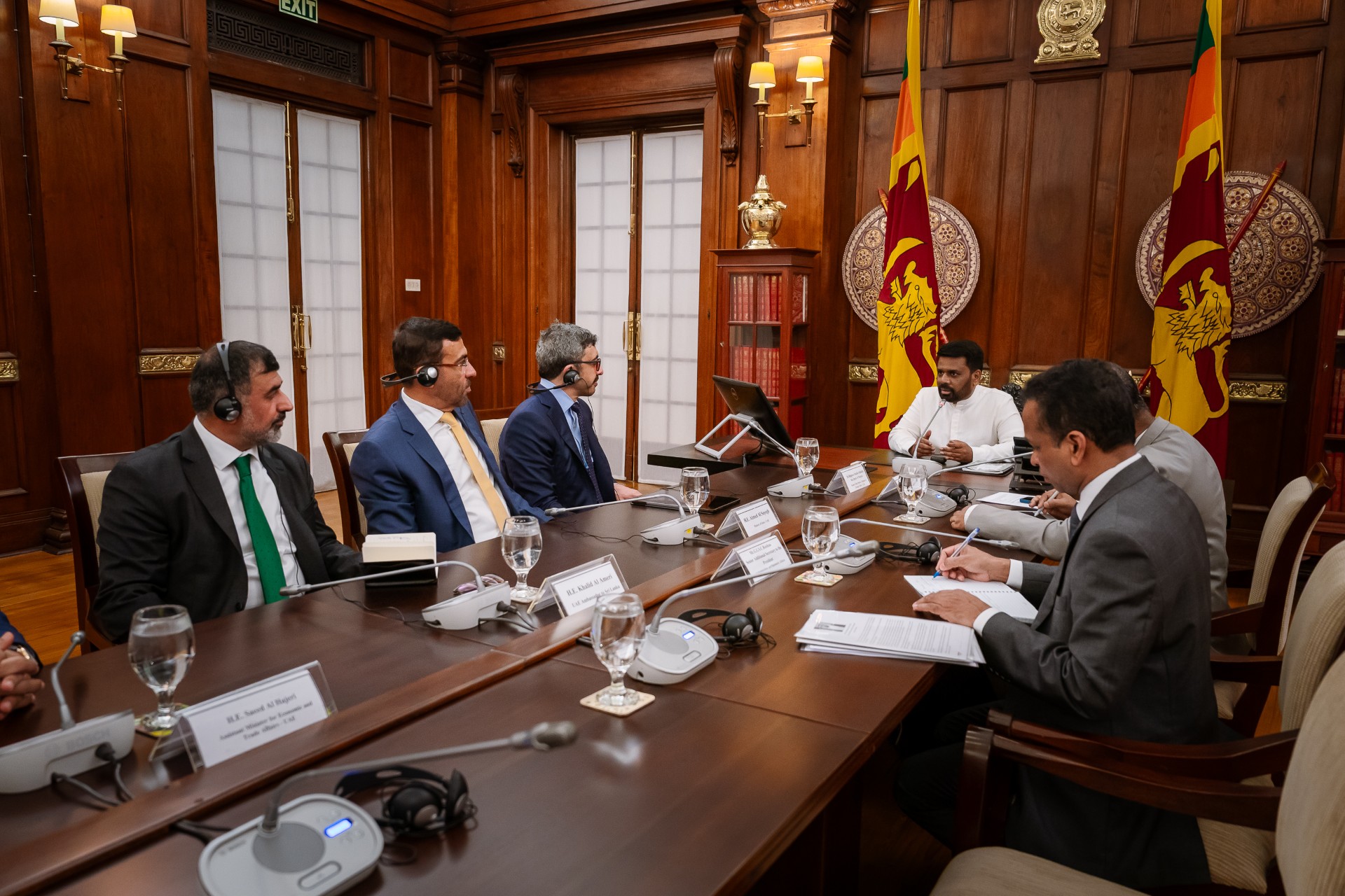 President Anura Kumara Dissanayake of the Democratic Socialist Republic of Sri Lanka has received H.H. Sheikh Abdullah Bin Zayed Al Nahyan, Deputy Prime Minister and Minister of Foreign Affairs, as part of his working visit to Colombo.