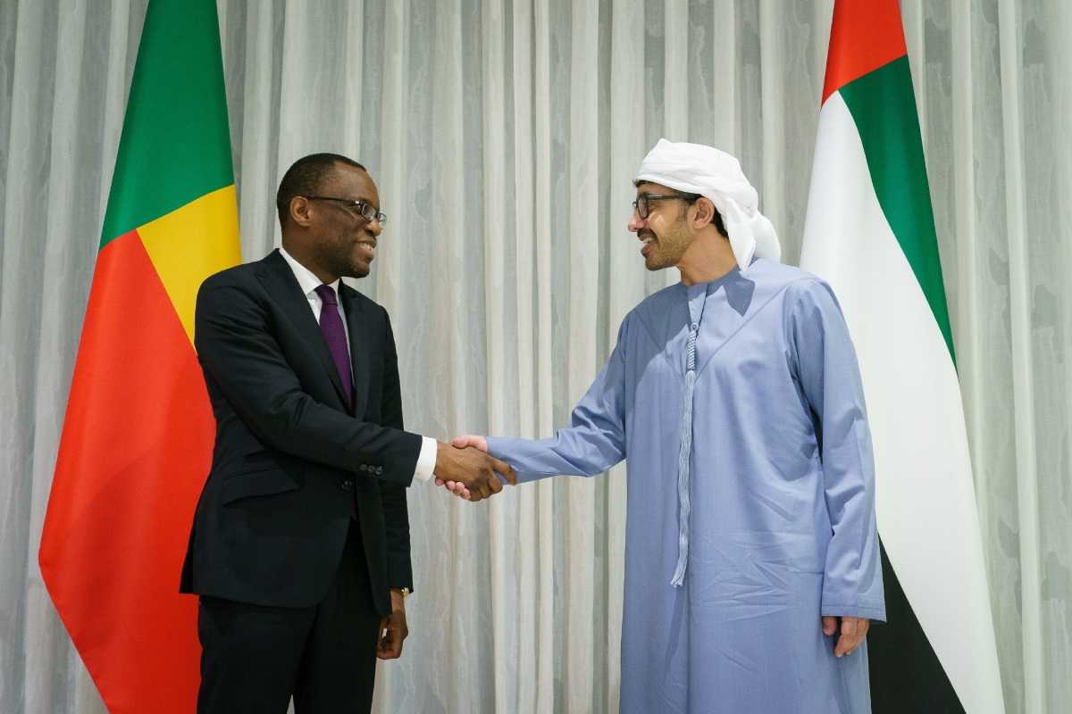استقبل سمو الشيخ عبدالله بن زايد آل نهيان نائب رئيس مجلس الوزراء وزير الخارجية، معالي أوشلجون أجادي باكاري وزير خارجية جمهورية بنين.