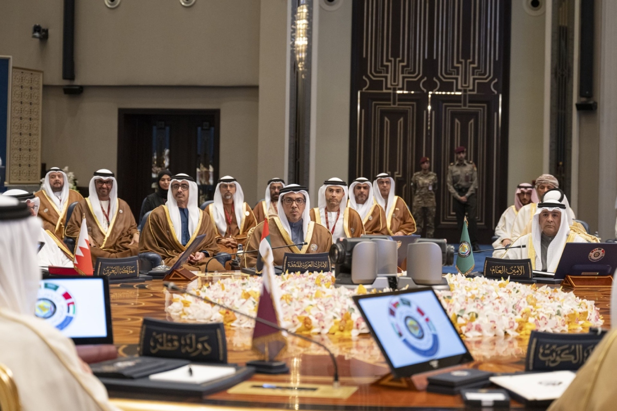 His Highness Sheikh Mansour Bin Zayed Al Nahyan, Deputy Prime Minister and Minister of Presidential Affairs, headed the UAE delegation to the 45th Summit of the Gulf Cooperation Council (GCC) leaders