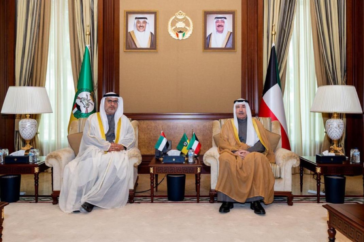 His Excellency Sheikh Mubarak Humoud Al-Jaber Al-Sabah, Chief of the National Guard, received in his office at the General Presidency of the National Guard, His Excellency Dr. Matar Hamed Al Neyadi