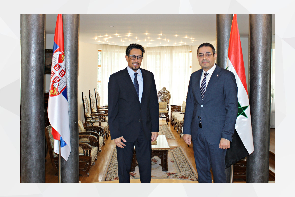 H.E. Ahmed Hatem Almenhali, Ambassador of the United Arab Emirates to the Republic of Serbia, met with H.E. Mohammed Haj Ibrahim, Ambassador of the Syrian Arab Republic in Belgrade.

