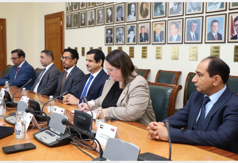 His Excellency Ahmed Hatem Al Menhali, Ambassador of the United Arab Emirates to the Republic of Serbia, attended a meeting between a delegation from the Abu Dhabi Judicial Department, led by His Excellency Yousef Saeed Al Abri, Undersecretary of the Department, and His Excellency Nenad Vujović, Minister of Justice of the Republic of Serbia.


