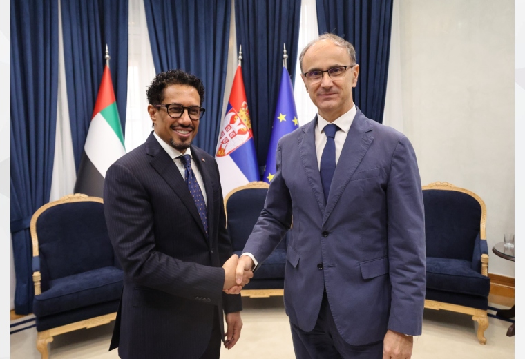His Excellency Ahmed Hatem Almenhali, Ambassador of the United Arab Emirates to the Republic of Serbia, met with His Excellency Djuro Macut, Prime Minister of the Republic of Serbia.

