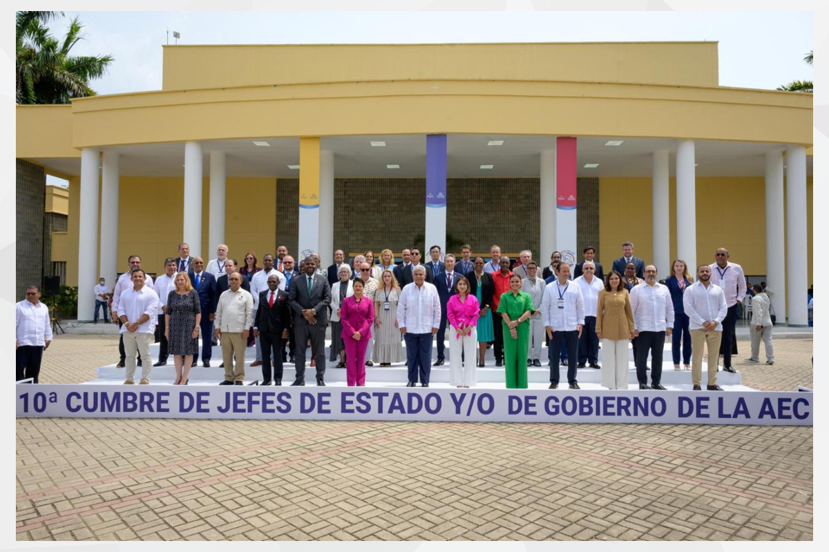 On behalf of His Highness Sheikh Mohamed bin Zayed Al Nahyan, President of the UAE, Her Excellency Noura Al Kaabi, Minister of State, attended the 10th Summit of Heads of State and Government of the Association of Caribbean States (ACS) in Montería, Colombia.