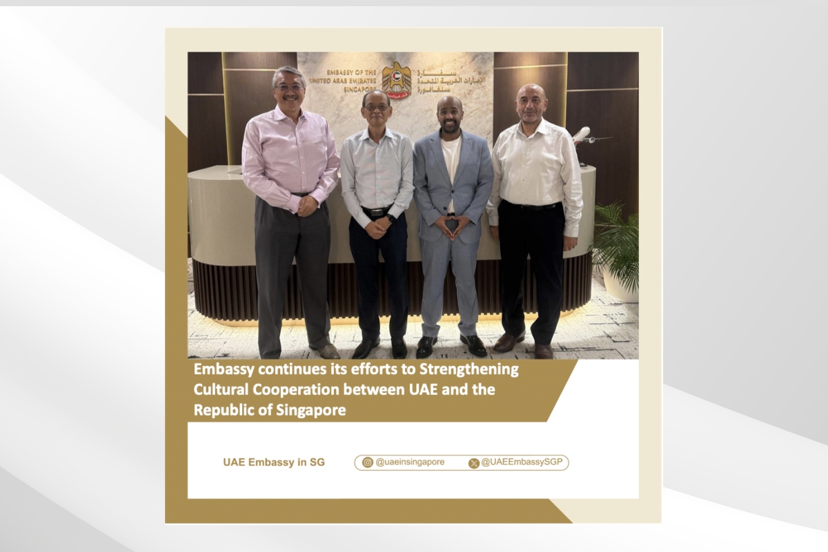 As part of the Embassy’s efforts to enhance cultural cooperation between the two countries in relevant fields, Mr. Mahmoud Al- Hashemi, Head of the Political Affairs and Public Diplomacy Section, met with Mr. Adam Hamza from the Ministry of Culture, Community and Youth, Community Relation Engagement Division, and Mr. Fazlur Rahman bin Kamsani from Harmony Circle, where ways to strengthen joint cooperation have been discussed.