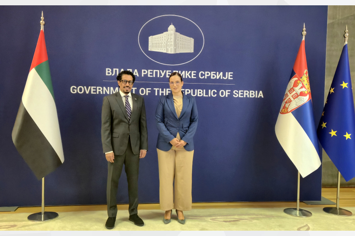 H.E. Ahmed Hatem Almenhali, Ambassador of the United Arab Emirates to the Republic of Serbia, met with the H.E. Sara Pavkov, Minister of Environmental Protection of the Republic of Serbia, at the Ministry’s headquarters. 
