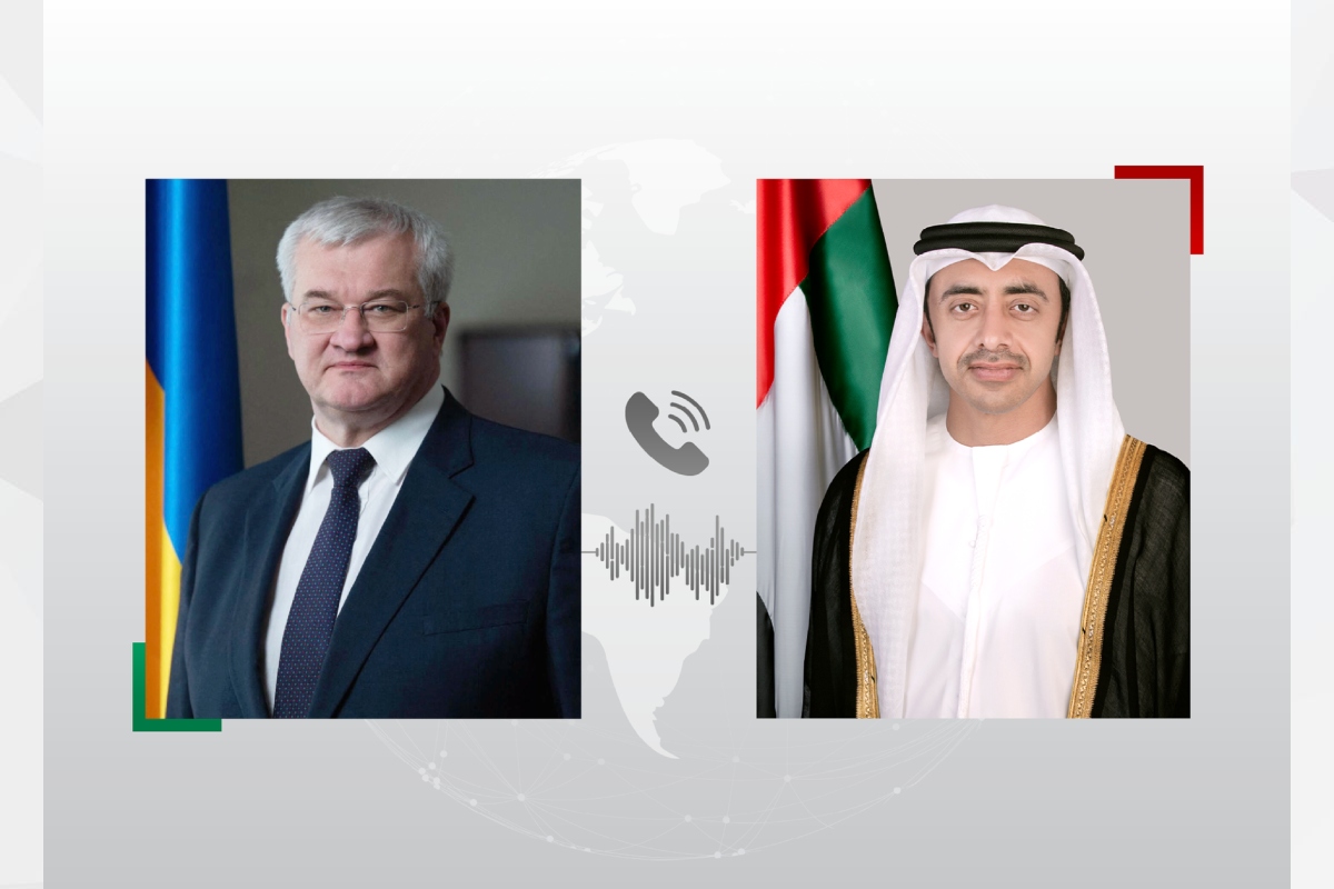 H.H. Sheikh Abdullah Bin Zayed Al Nahyan, Deputy Prime Minister and Minister of Foreign Affairs, held a phone conversation today with Andrii Sybiha, Minister of Foreign Affairs of Ukraine, to discuss ways of strengthening bilateral relations across various levels.